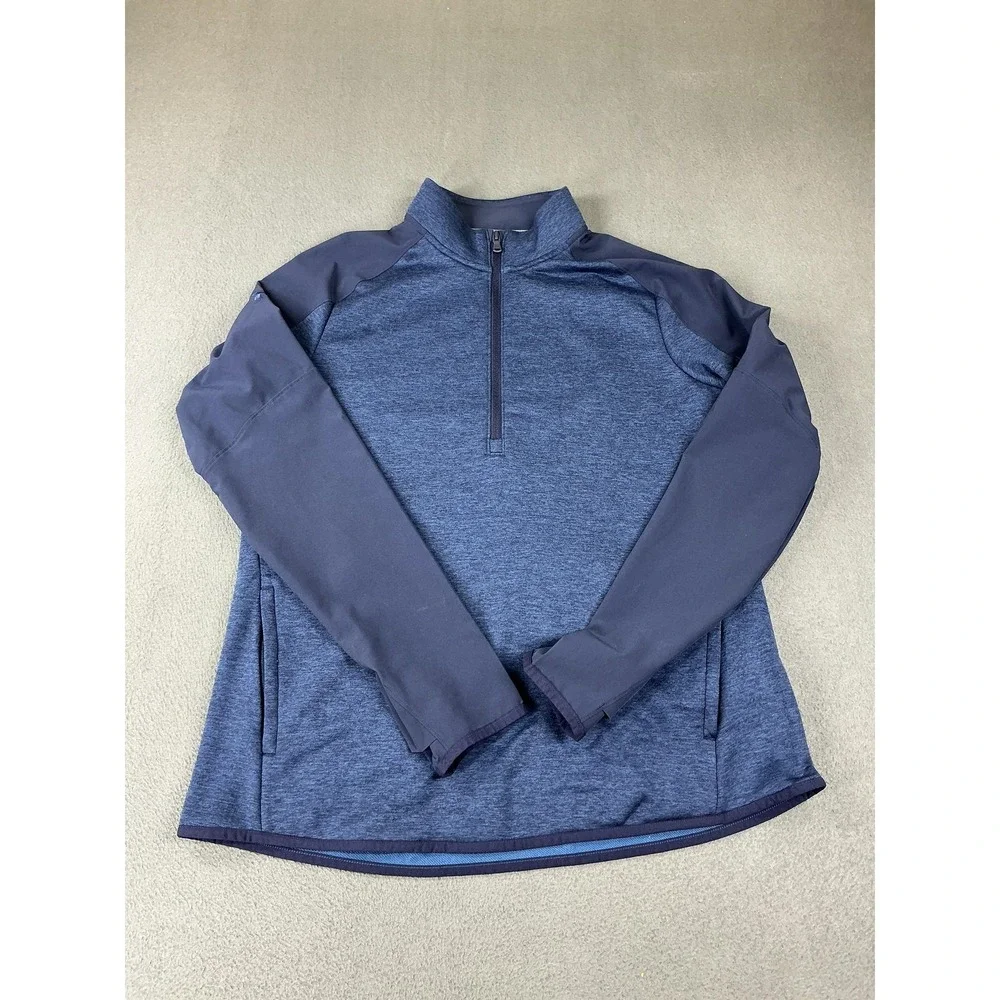 Under Armour Pullover Mens XL Blue 1/4 Zip Long Sleeve Performance Running